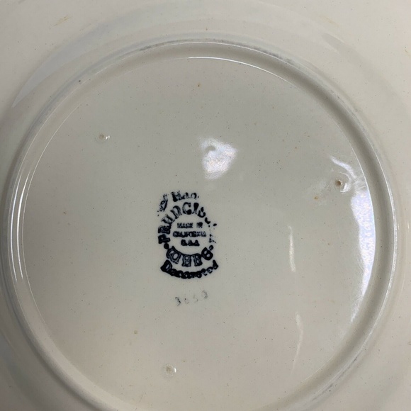 Franciscan Salad Plate Apple Pattern Hand Painted - Picture 6 of 8